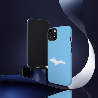 Michigan Upper Peninsula Tough Phone Case (McNamera Blue w/ UP Outline) | Apple iPhone