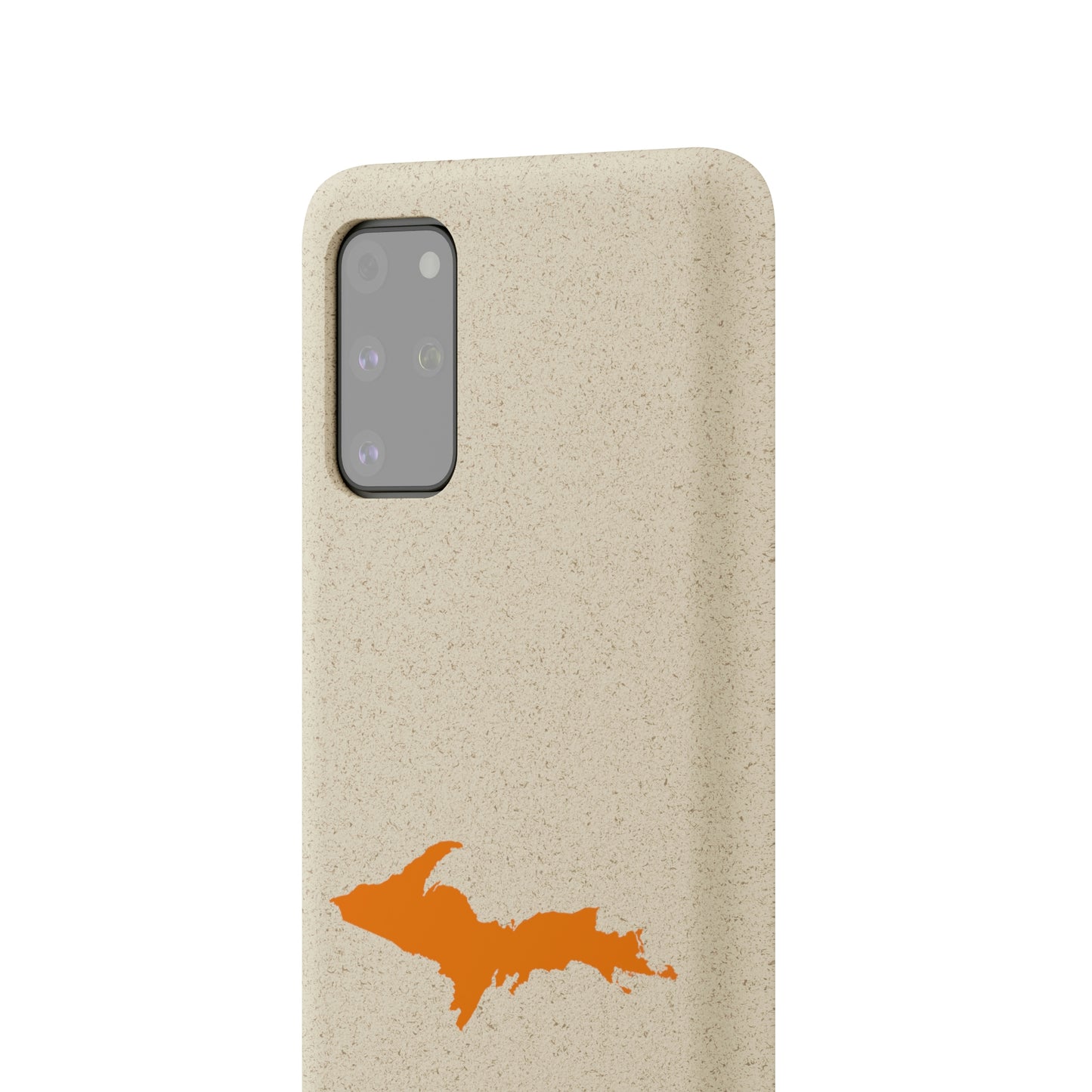 Michigan Upper Peninsula Biodegradable Phone Cases (w/ Orange UP Outline) | Samsung Android