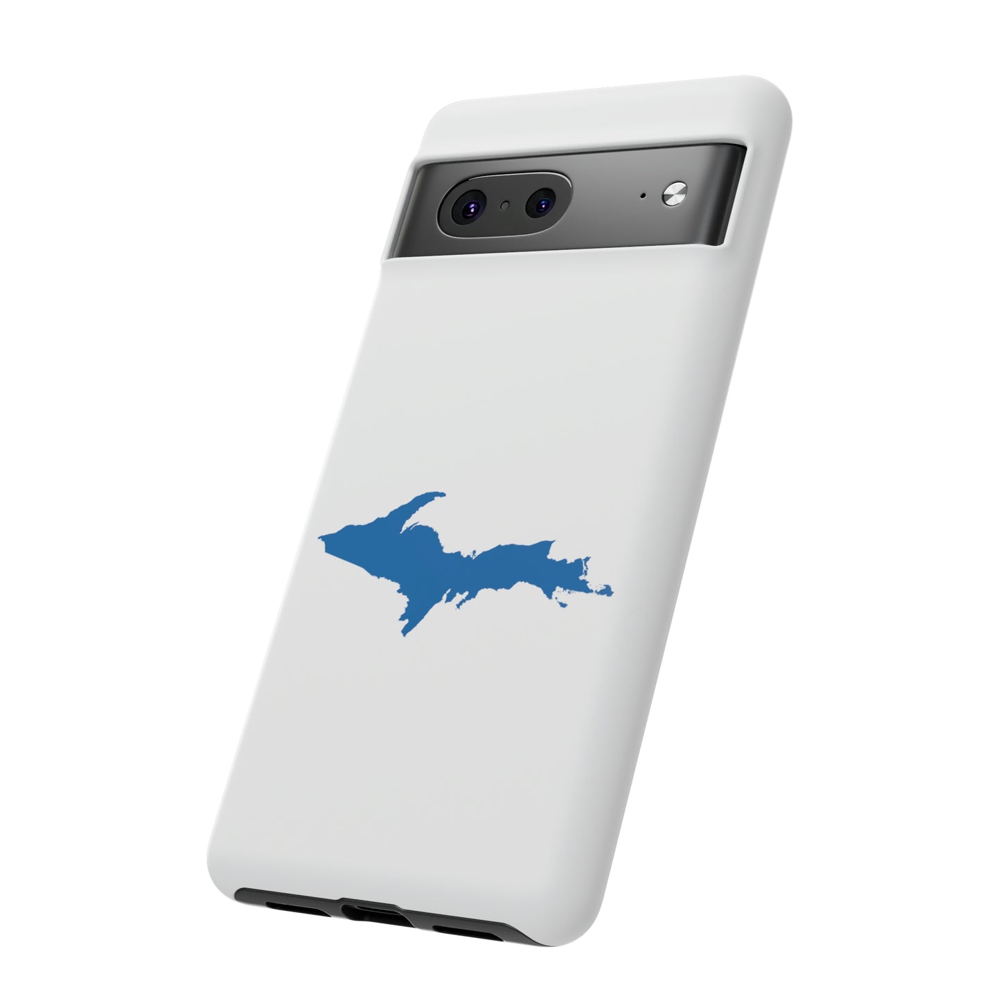 Michigan Upper Peninsula Tough Phone Case (w/ Azure UP Outline) | Samsung & Pixel Android