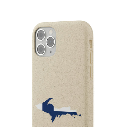 Michigan Upper Peninsula Biodegradable Phone Cases (w/ UP Finland Flag Outline) | Apple iPhone