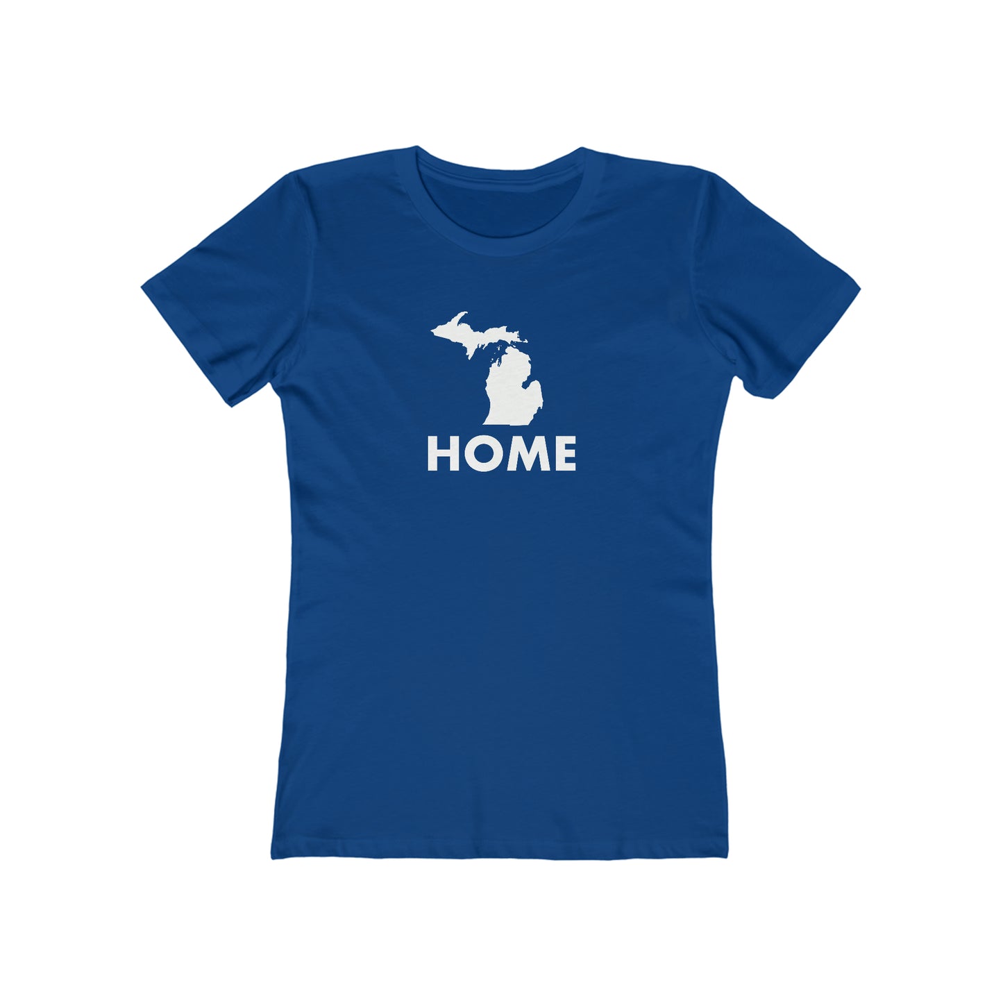 Michigan 'Home' T-Shirt (Geometric Sans Font) | Women's Boyfriend Cut