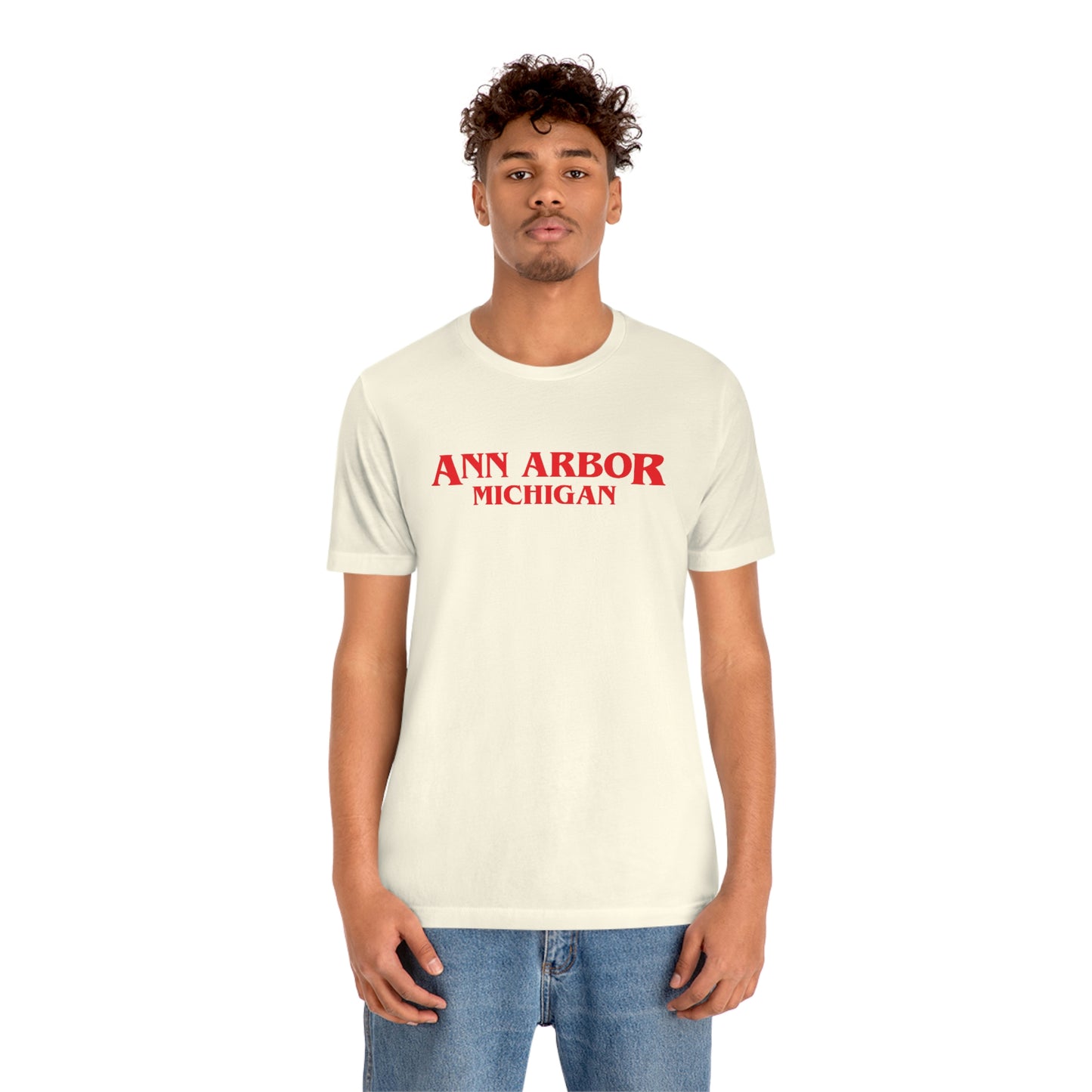 'Ann Arbor Michigan' ' T-Shirt (1980s Drama Parody) | Unisex Standard Fit