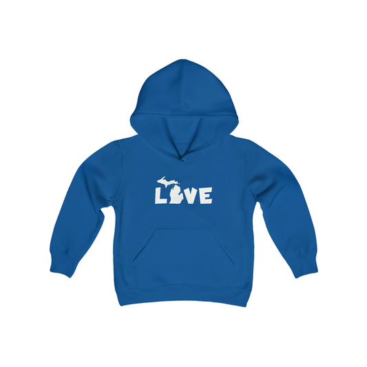 Michigan 'Love' Hoodie (Whimsical Sans Font) | Unisex Youth