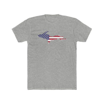 Michigan Upper Peninsula T-Shirt (w/ UP USA Flag Outline) | Men's Fitted