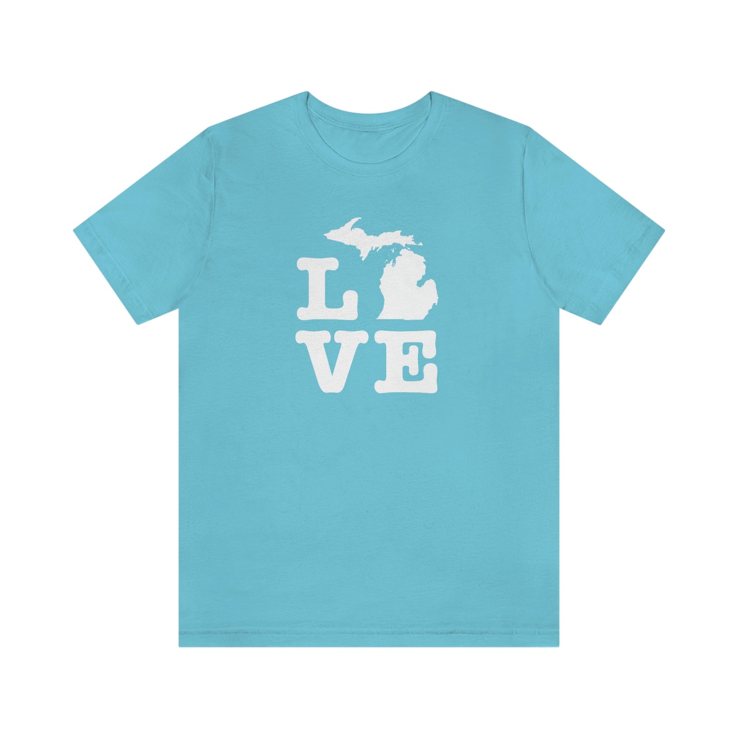 Michigan 'Love' T-Shirt (Typewriter Font) | Unisex Standard Fit