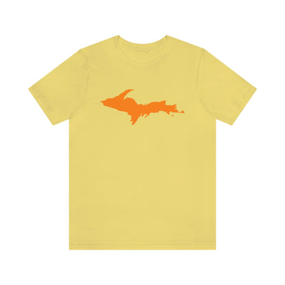 Michigan Upper Peninsula T-Shirt (w/ Orange UP Outline) | Unisex Standard Fit