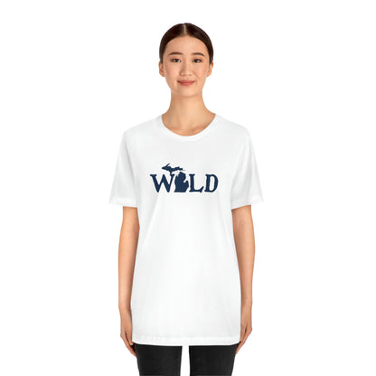 Michigan 'Wild' T-Shirt (Woodcut Font) | Unisex Standard Fit