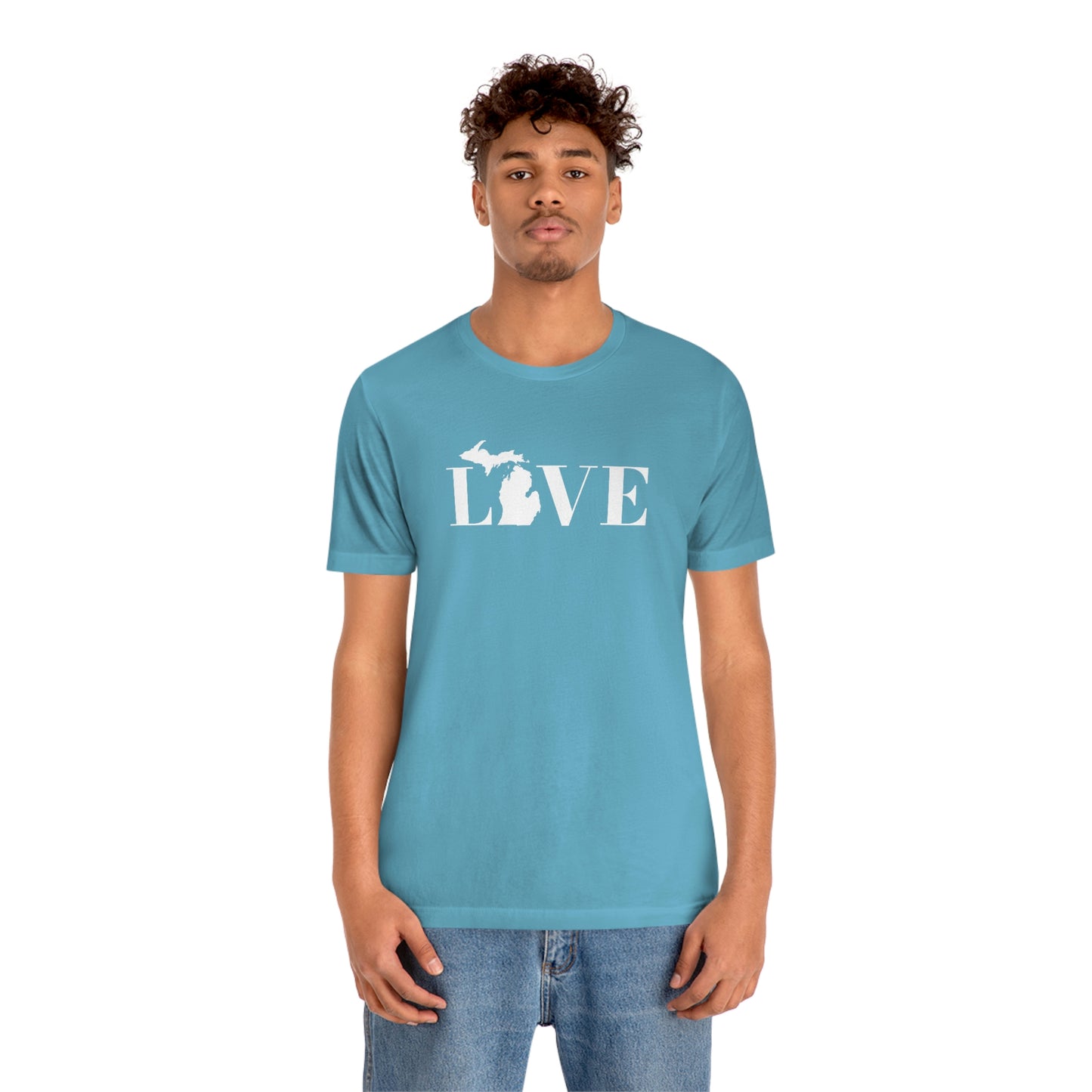 Michigan 'Love' T-Shirt (Didone Font) | Unisex Standard Fit