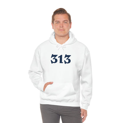 Detroit '313' Hoodie (Angry Serif Font) | Unisex Standard