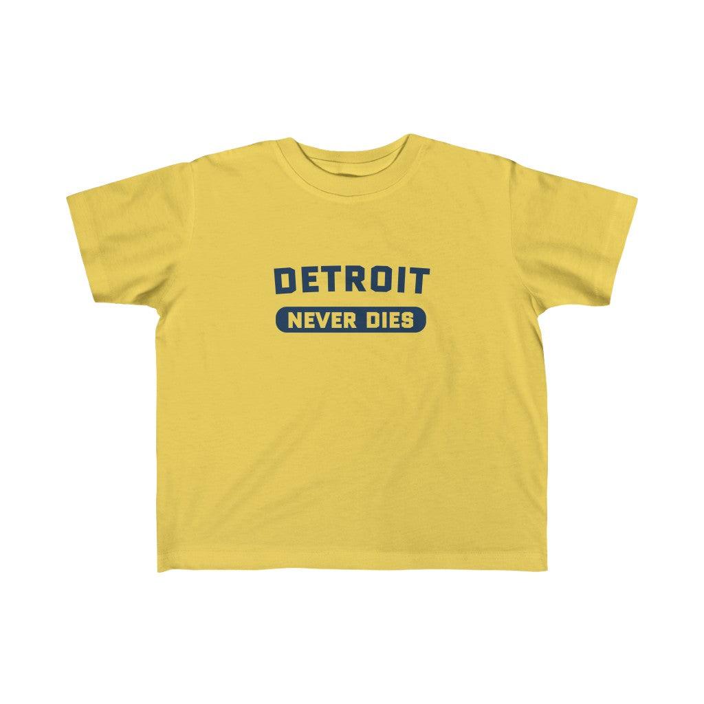 'Detroit Never Dies' ' T-Shirt | Toddler Short Sleeve - Circumspice Michigan