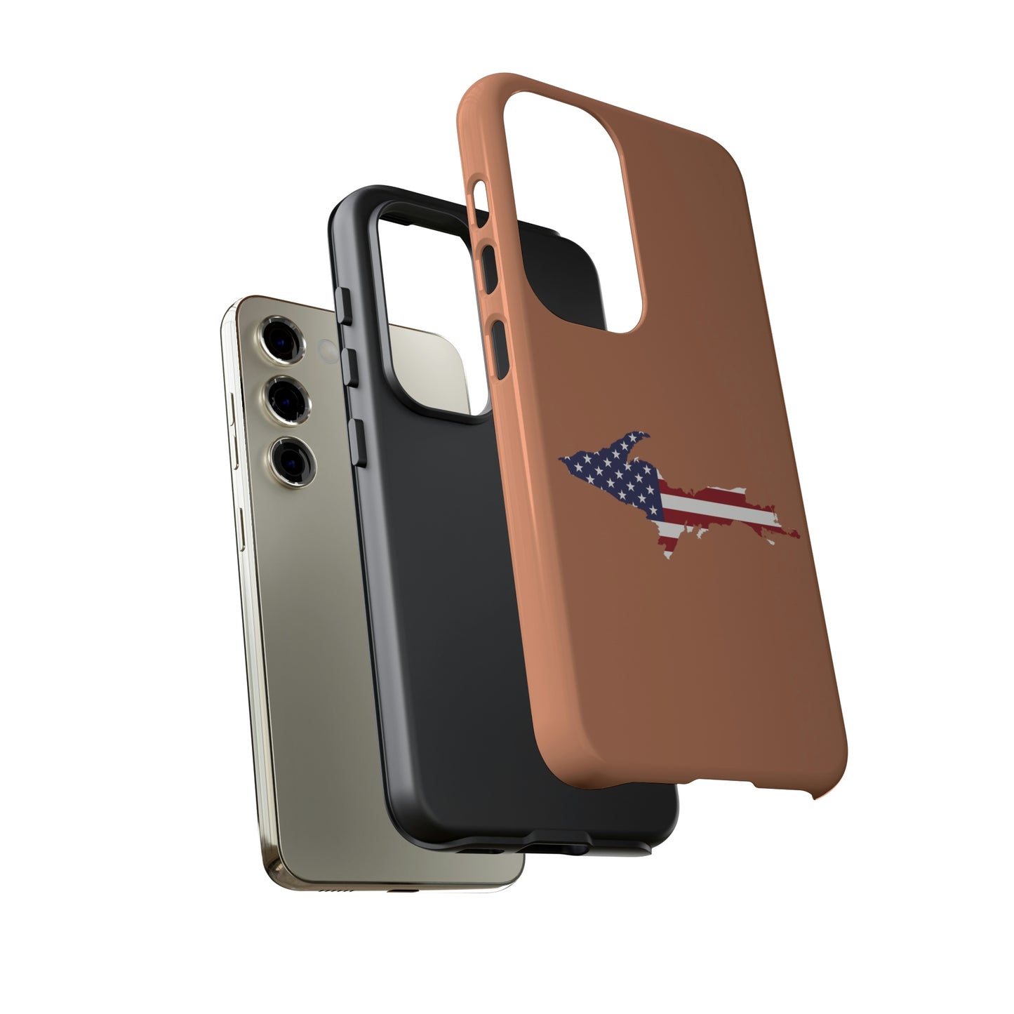 Michigan Upper Peninsula Tough Phone Case (Copper Patriot Edition) | Samsung & Pixel Android