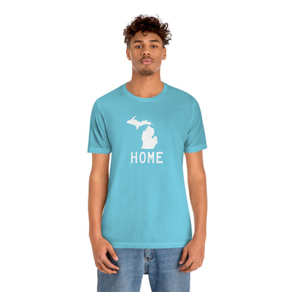 Michigan 'Home' T-Shirt (Licence Plate Font) | Unisex Standard Fit