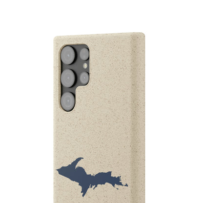 Michigan Upper Peninsula Biodegradable Phone Cases (w/ Navy UP Outline) | Samsung Android