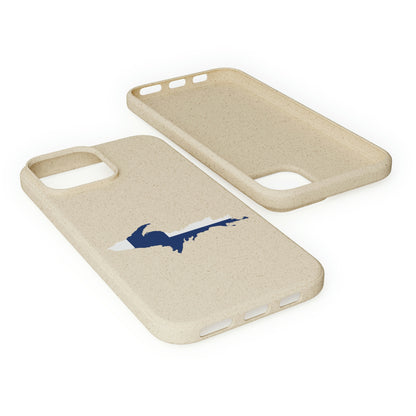 Michigan Upper Peninsula Biodegradable Phone Cases (w/ UP Finland Flag Outline) | Apple iPhone