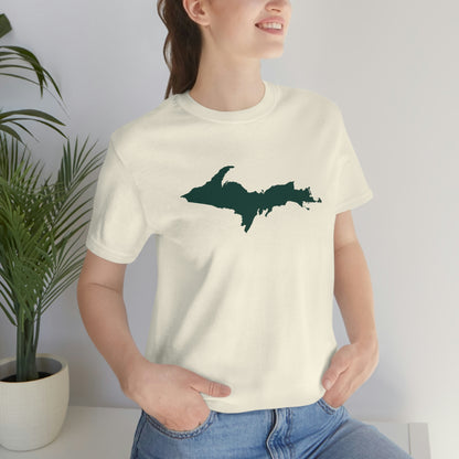 Michigan Upper Peninsula T-Shirt (w/ Green UP Outline) | Unisex Standard Fit