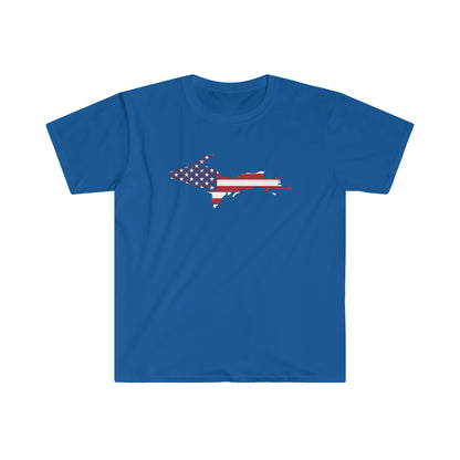 Michigan Upper Peninsula T-Shirt (w/ UP USA Flag Outline) | Unisex Budget