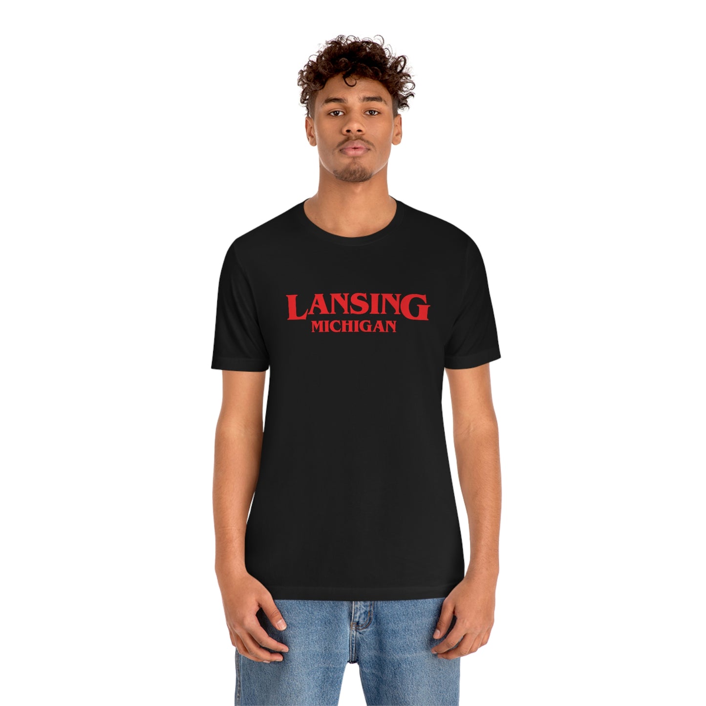 'Lansing Michigan' ' T-Shirt (1980s Drama Parody) | Unisex Standard Fit