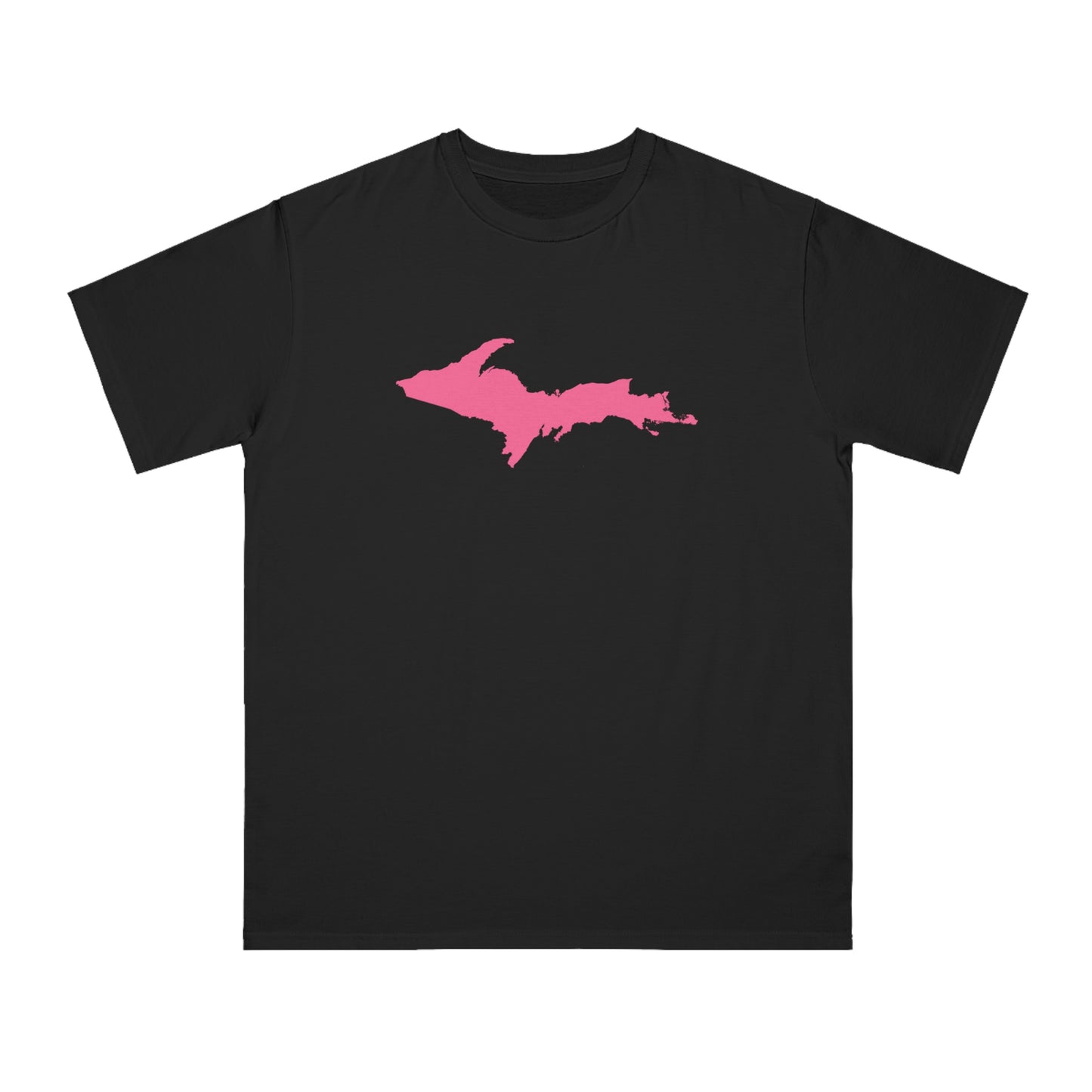 Michigan Upper Peninsula T-Shirt (w/ Pink UP Outline) | Organic Unisex