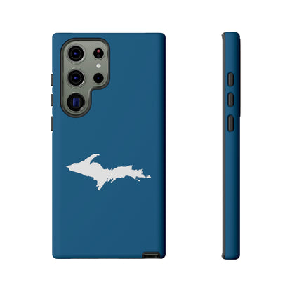 Michigan Upper Peninsula Tough Phone Case (Blueberry w/ UP Outline) | Samsung & Pixel Android