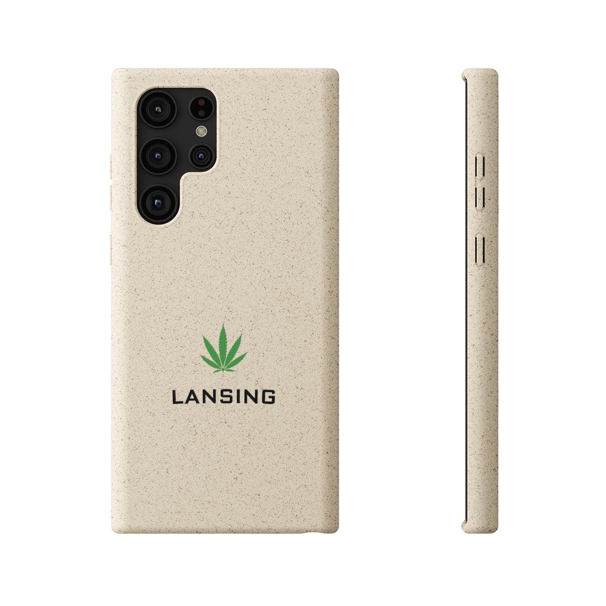 'Lansing' Phone Cases (w/ Cannabis Leaf) | Android & iPhone - Circumspice Michigan