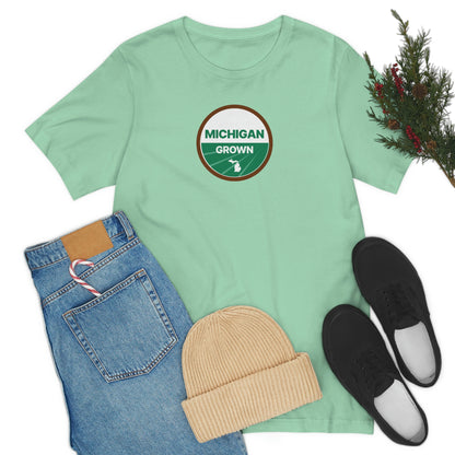 'Michigan Grown' T-Shirt (Agricultural Certification Parody) | Unisex Standard Fit