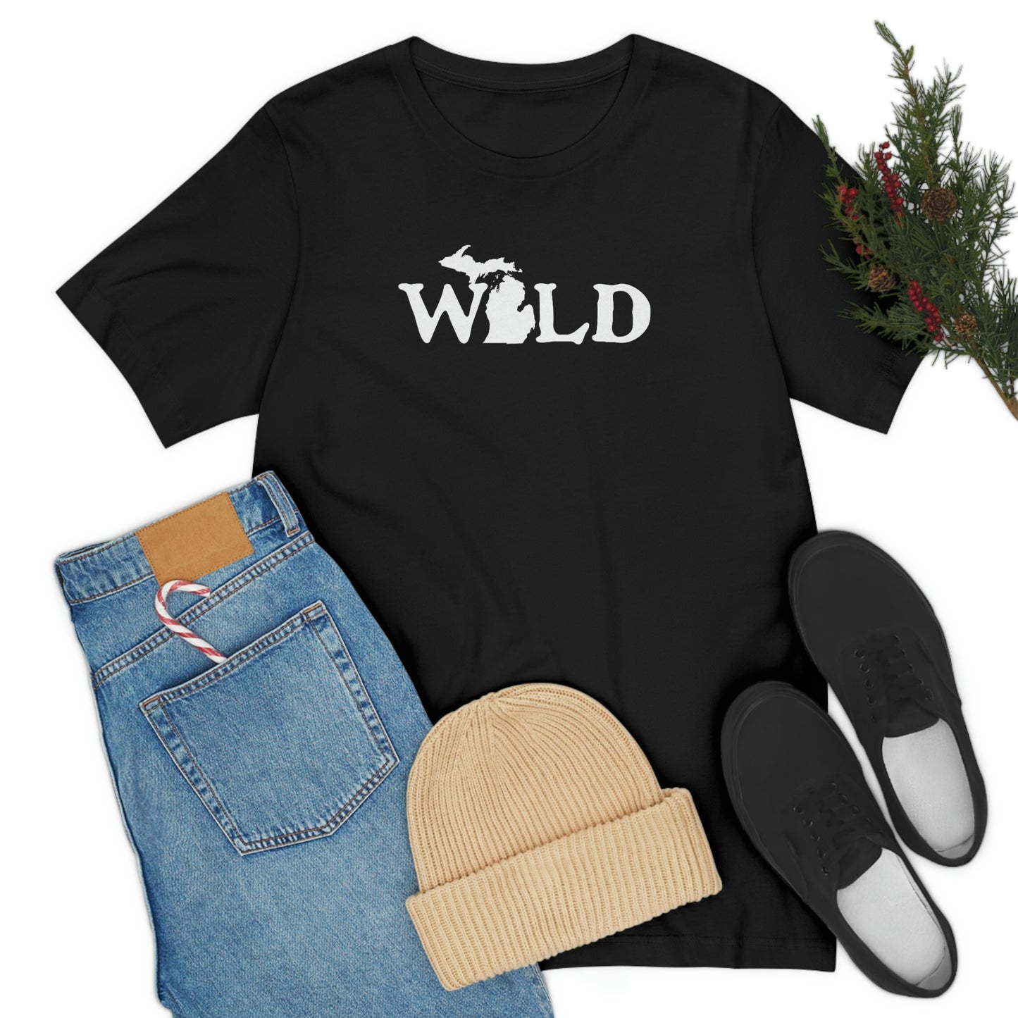 Michigan 'Wild' T-Shirt (Woodcut Font) | Unisex Standard Fit