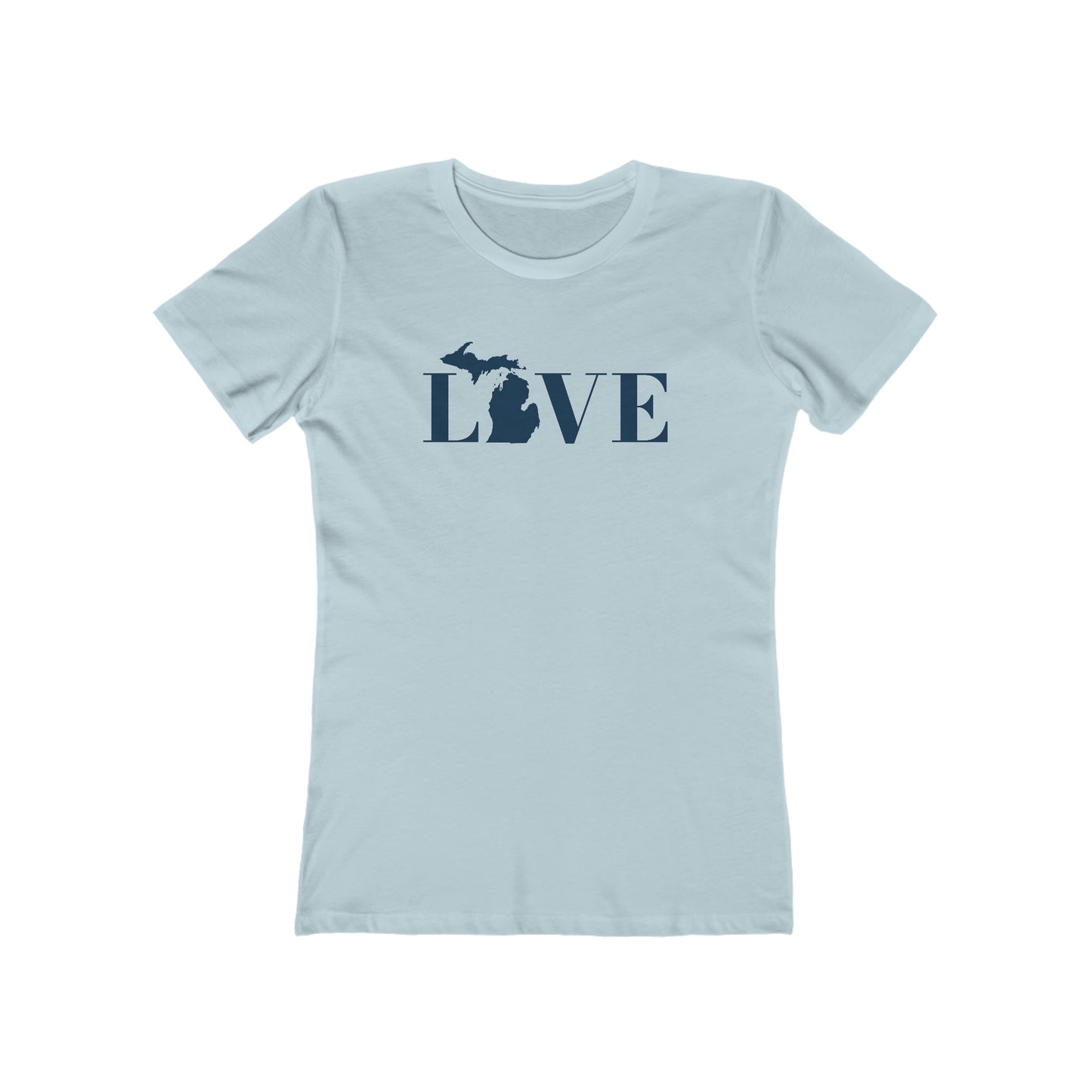 Michigan 'Love' T-Shirt (Didone Font) | Women's Boyfriend Cut