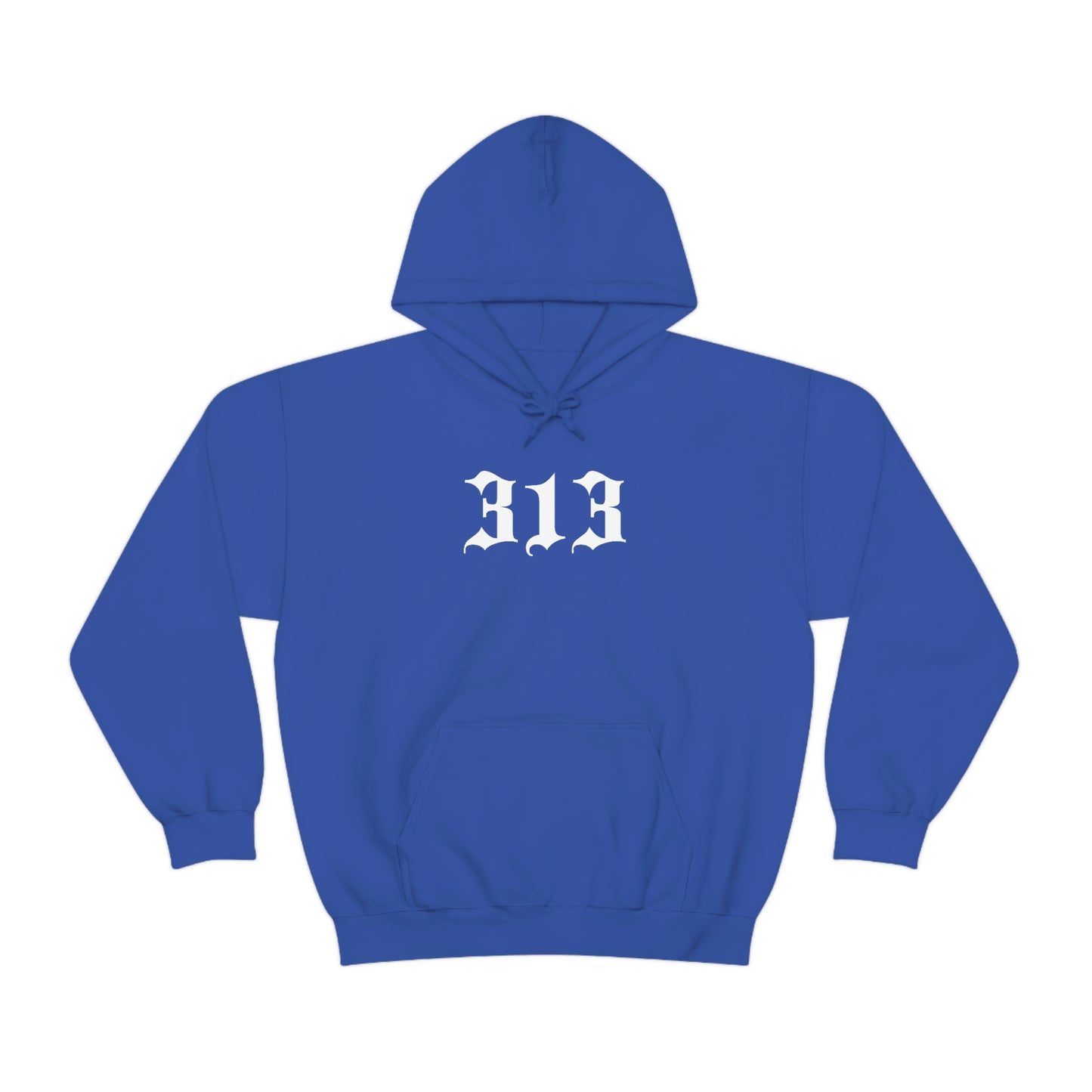 Detroit '313' Hoodie (Old English Font) | Unisex Standard