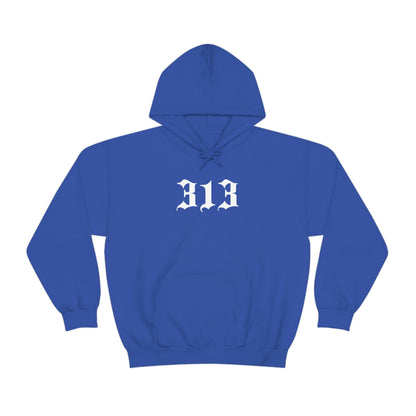 Detroit '313' Hoodie (Old English Font) | Unisex Standard