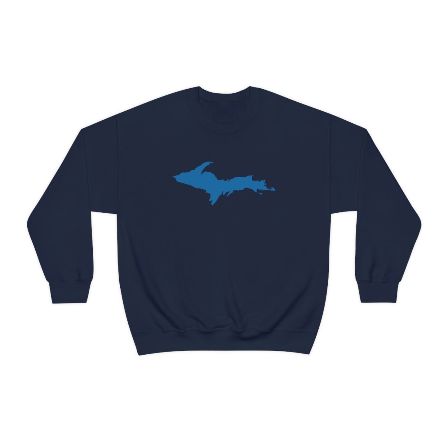 Michigan Upper Peninsula Sweatshirt (w/ Azure UP Outline) | Unisex Standard