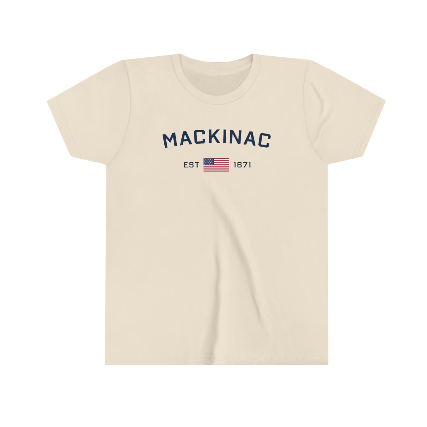 'Mackinac EST 1671' T-Shirt | Youth Short Sleeve