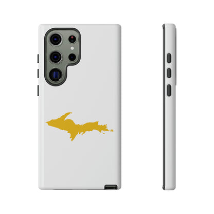 Michigan Upper Peninsula Tough Phone Case (w/ Gold UP Outline) | Samsung & Pixel Android