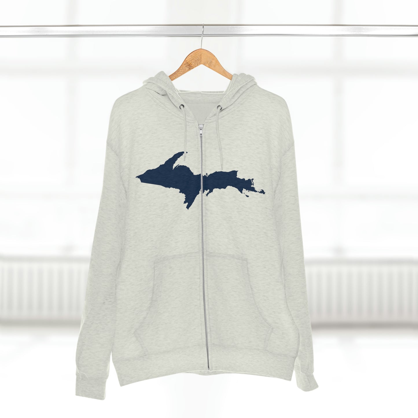 Michigan Upper Peninsula Full-Zip Hoodie (w/ UP Outline)