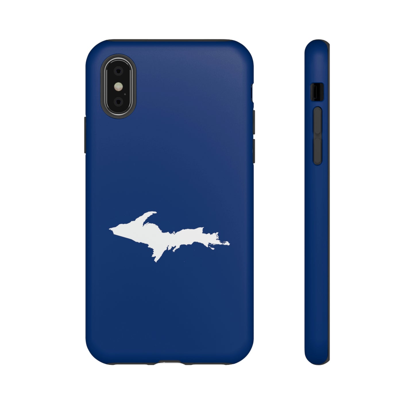 Michigan Upper Peninsula Tough Phone Case (Dearborn Blue w/ UP Outline) | Apple iPhone