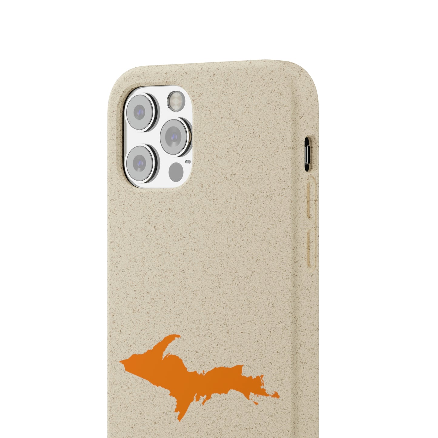 Michigan Upper Peninsula Biodegradable Phone Cases (w/ Orange UP Outline) | Apple iPhone