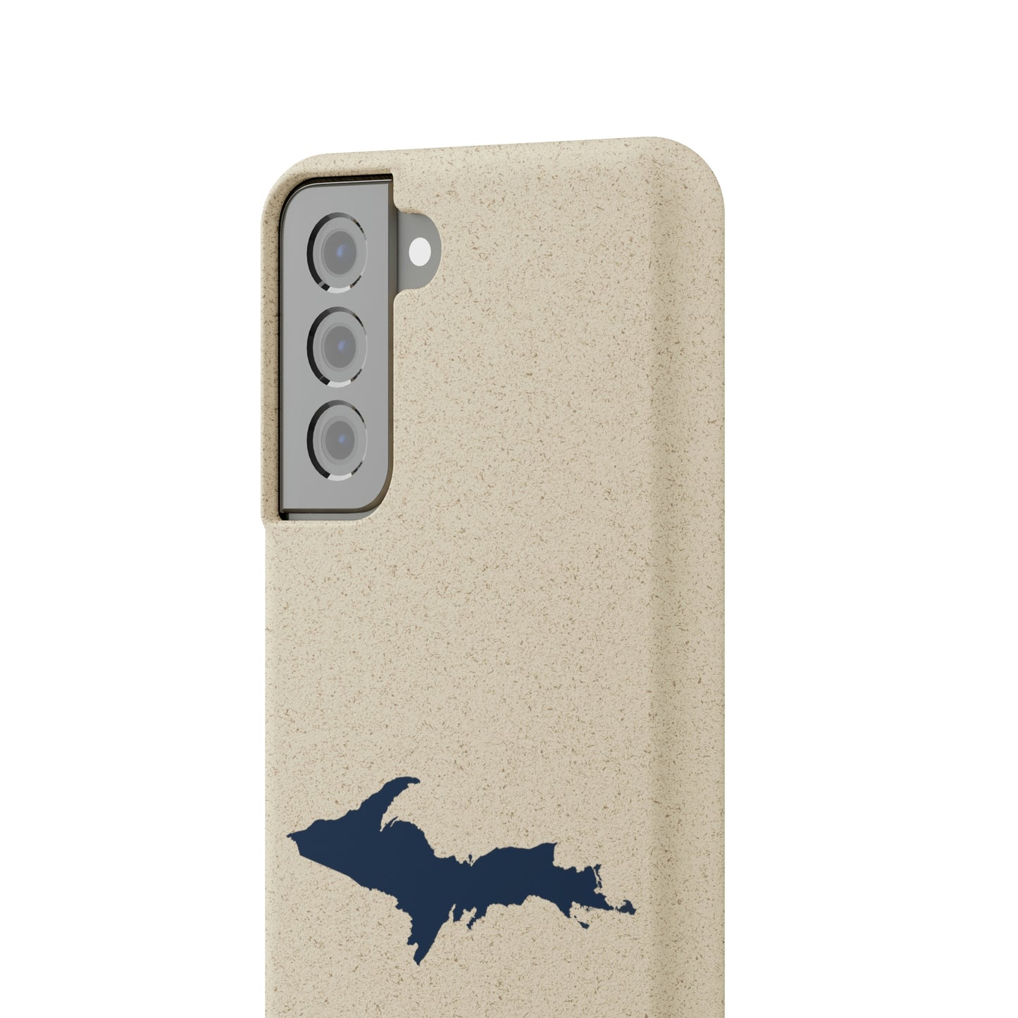 Michigan Upper Peninsula Biodegradable Phone Cases (w/ Navy UP Outline) | Samsung Android