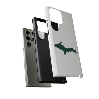 Michigan Upper Peninsula Tough Phone Case (w/ Green UP Outline) | Samsung & Pixel Android