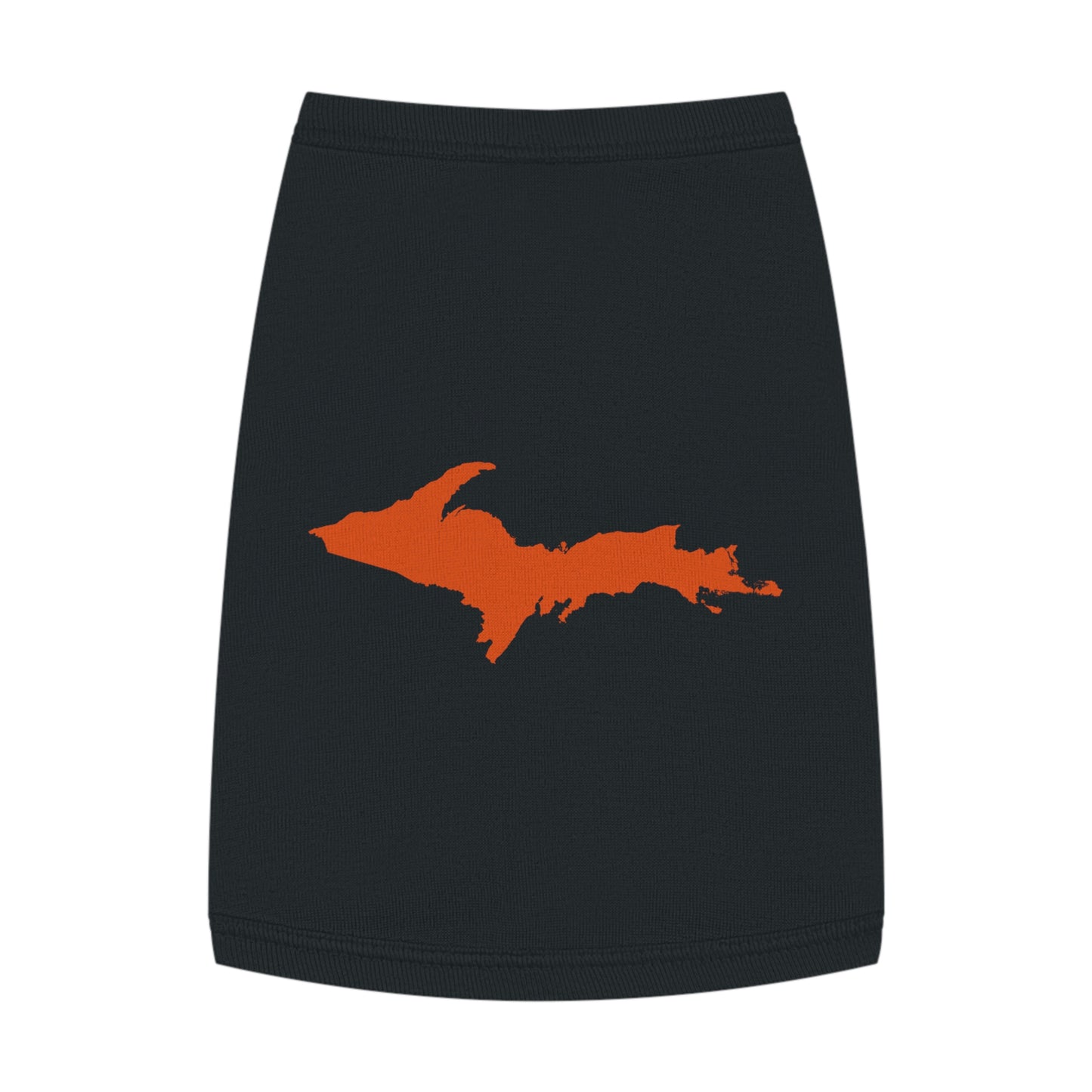 Michigan Upper Peninsula Pet Tank Top (w/ Maple Leaf Orange UP Outline)