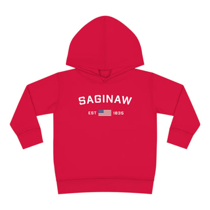 'Saginaw EST 1835 ' Hoodie (w/USA Flag Outline) | Unisex Toddler