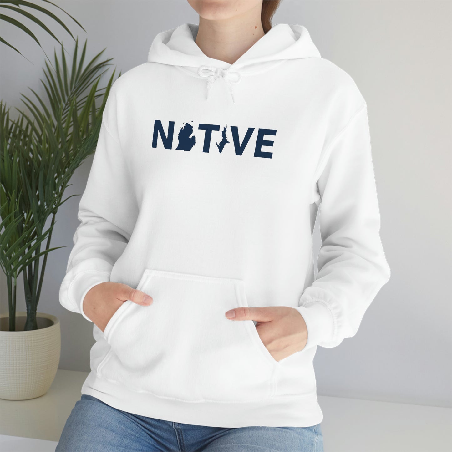 Michigan 'Native' Hoodie (Geometric Sans Font) | Unisex Standard