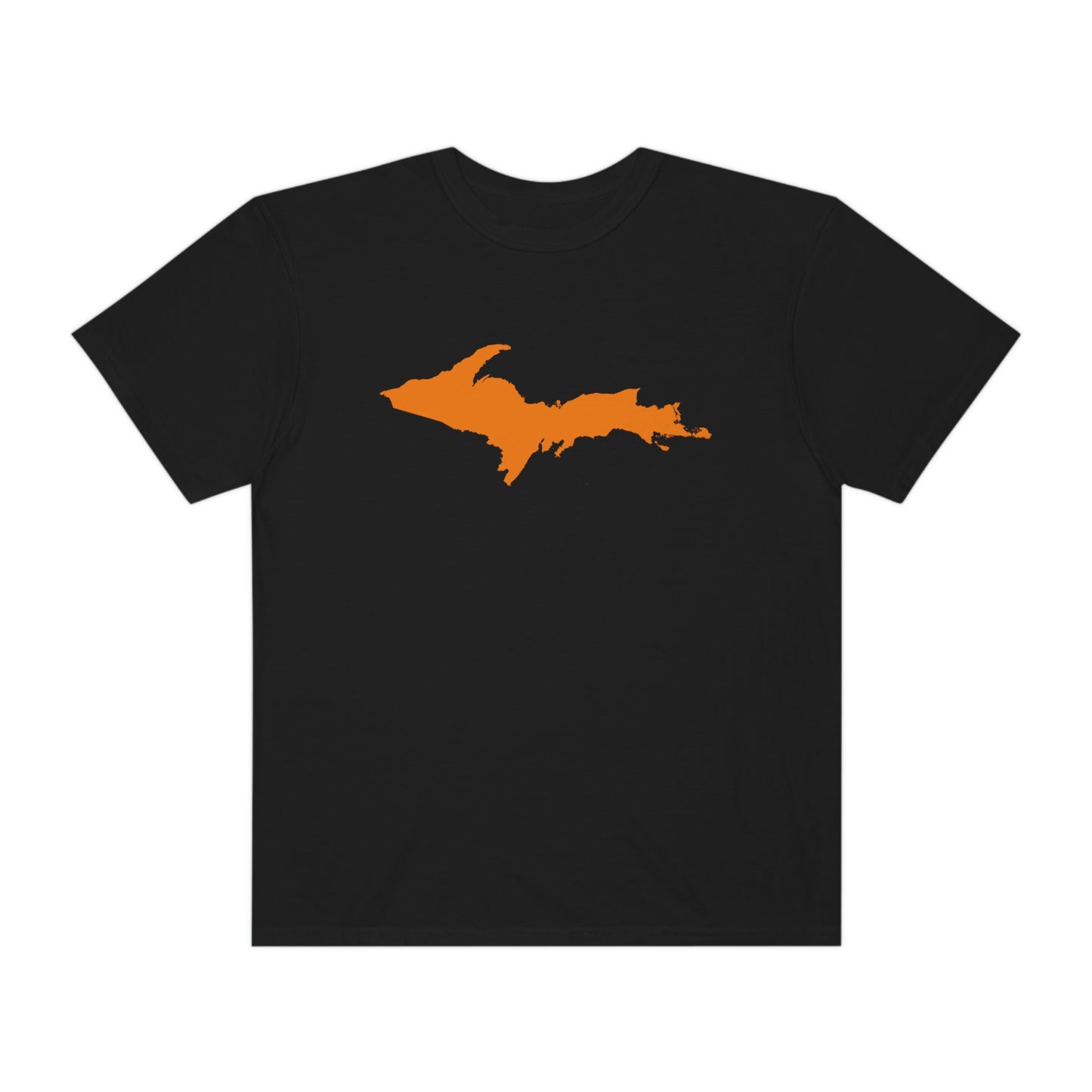 Michigan Upper Peninsula T-Shirt (w/ Orange UP Outline) | Unisex Garment-Dyed