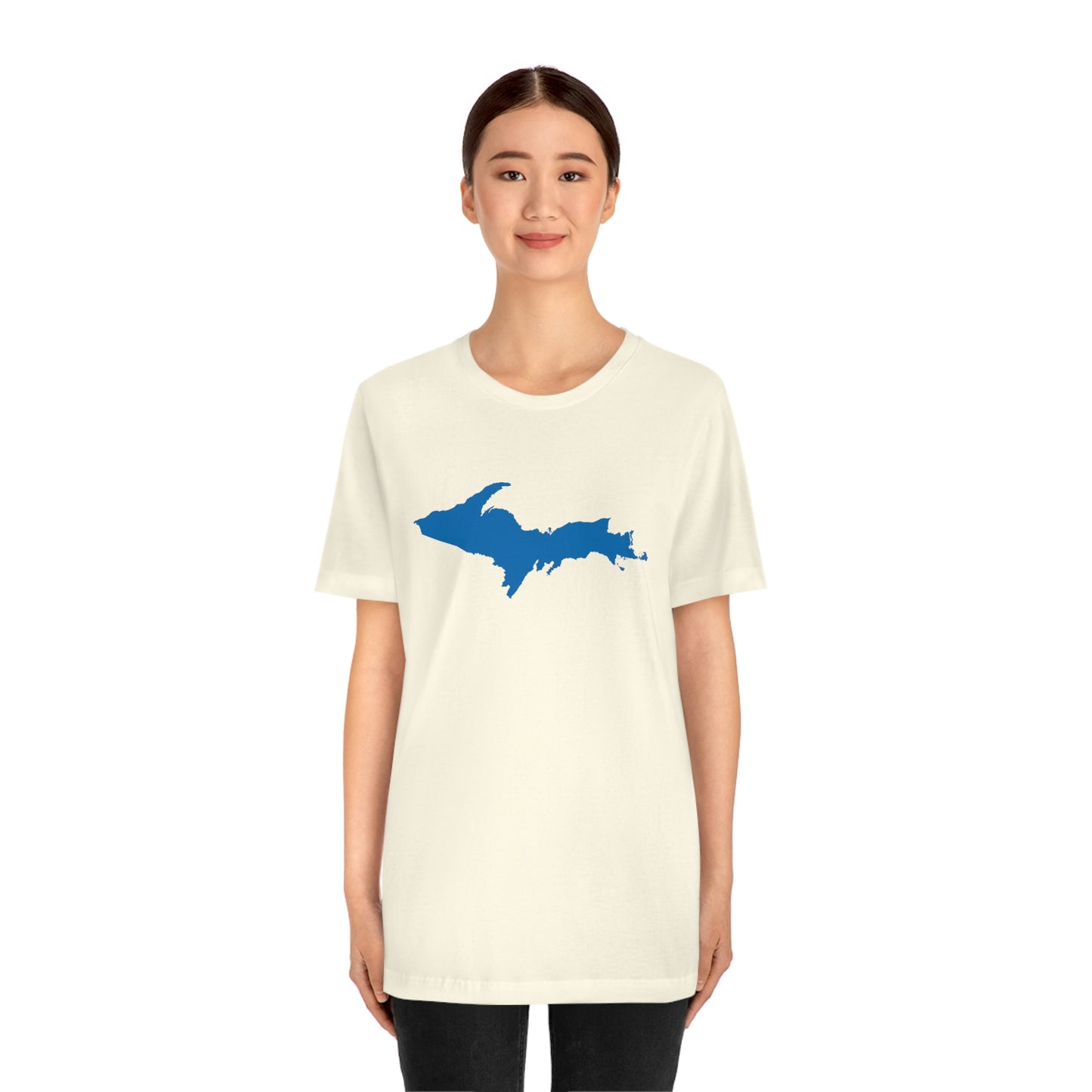 Michigan Upper Peninsula T-Shirt (w/ Azure UP Outline) | Unisex Standard Fit