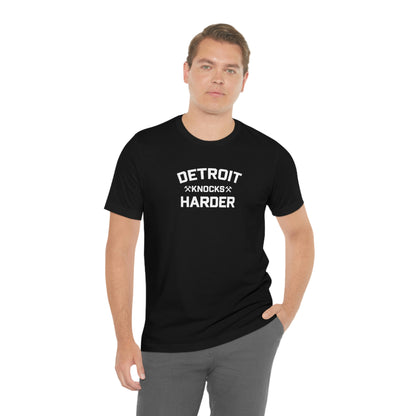 'Detroit Knocks Harder' T-Shirt | Unisex Standard Fit