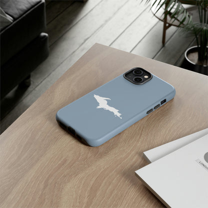 Michigan Upper Peninsula Tough Phone Case (B24 Liberator Grey w/ UP Outline) | Apple iPhone