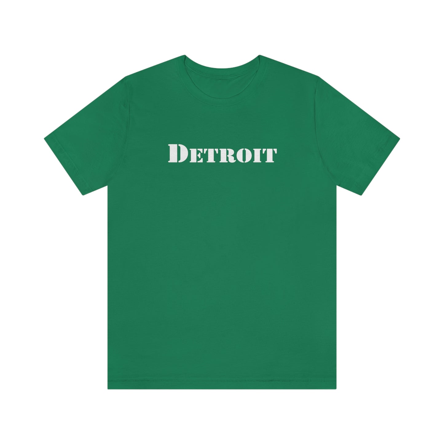 'Detroit' T-Shirt (Army Stencil Font) | Unisex Standard Fit