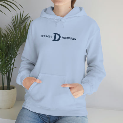 'Detroit Michigan' Hoodie (w/ Old French D) | Unisex Standard