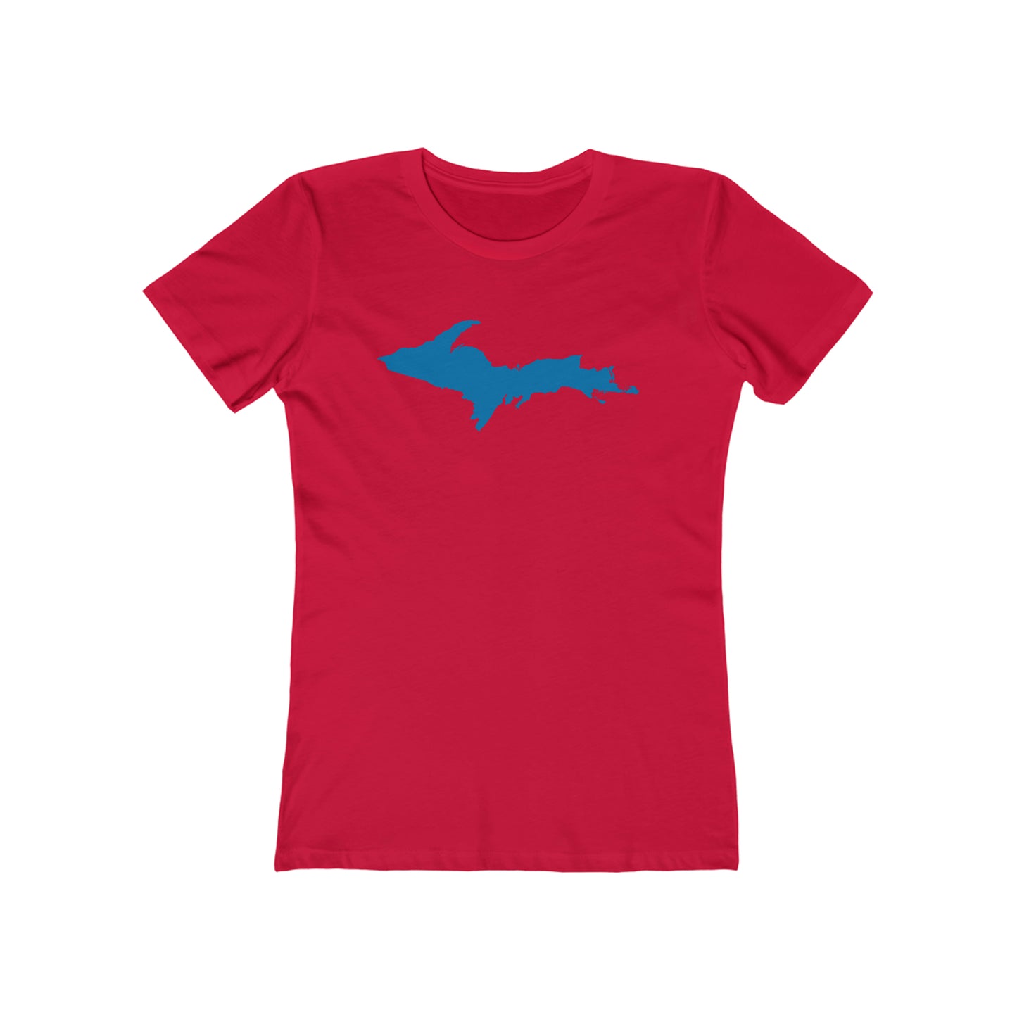 Upper Peninsula T-Shirt (w/ Azure UP Outline) | Women's Boyfriend Cut