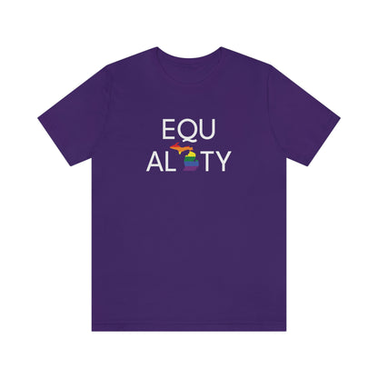 'Equality' Michigan LGBTQ Pride T-Shirt | Unisex Standard Cut