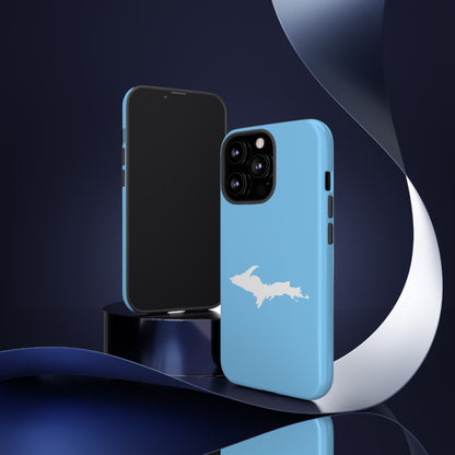 Michigan Upper Peninsula Tough Phone Case (McNamera Blue w/ UP Outline) | Apple iPhone