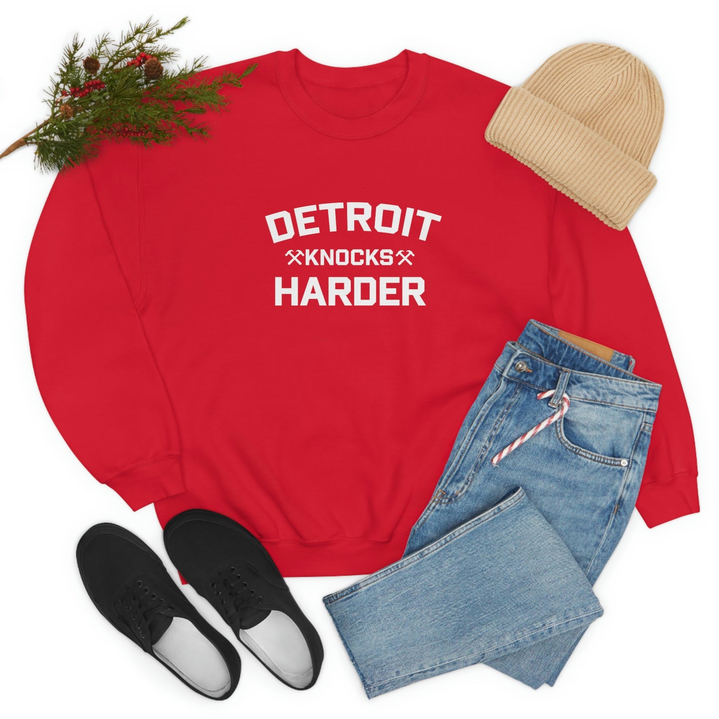 'Detroit Knocks Harder' Sweatshirt | Unisex Standard